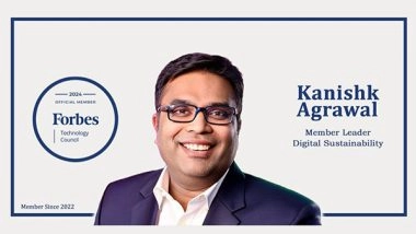 Business News | Kanishk Agrawal Selected to Lead Forbes Technology Council's New Digital Sustainability Group
