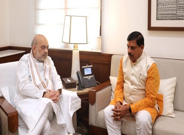 India News | MP CM Mohan Yadav Meets Union Home Minister Amit Shah in New Delhi