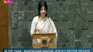 India News | Samajwadi Party Leader Dimple Yadav Takes Oath as Lok Sabha MP from Mainpuri