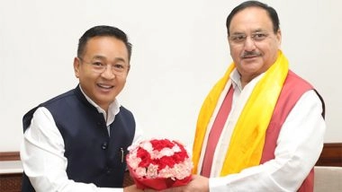 India News | Sikkim CM Calls on Union Health Minister JP Nadda, Wishes Him 'successful Tenure'