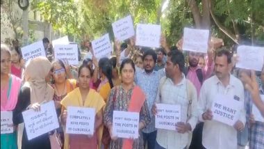 India News | Telangana Gurukul Teacher Aspirants Protest at CM Revanth Reddy's Residence