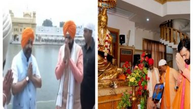 India News | Haryana CM Nayab Singh Saini Visits Golden Temple, Ram Tirth Mandir in Amritsar