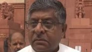 India News | 'Taliban Raj' Has Been Established in West Bengal: BJP MP Ravi Shankar Prasad
