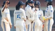 Sports News | India Declare at 603/6 to Create New Record in Women's Test Cricket; South Africa Battling at 236/4