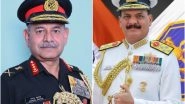 India News | For the First Time, Two Classmates Will Be Chiefs of Indian Army and Navy Together
