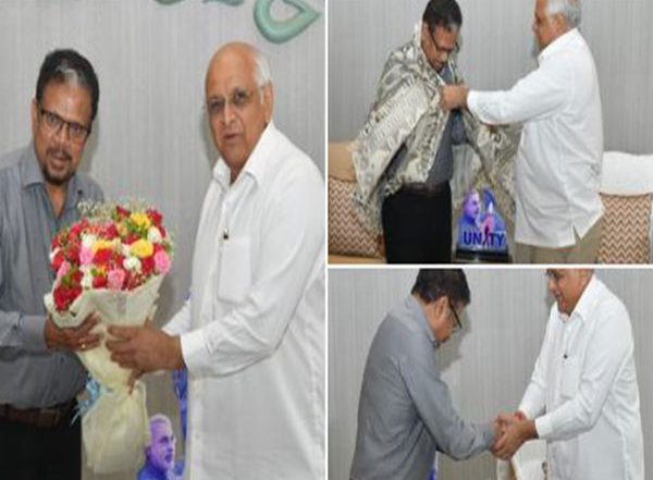 India News | Gujarat CM Bhupendra Patel Wishes Chief Principal Secretary K Kailashnathan Who is Voluntarily Retiring