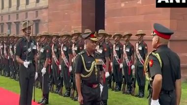 India News | Outgoing Army Chief Gen Manoj Pande Accorded with Guard of Honour on Last Day in Office