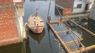India News | Severe Waterlogging in Moradabad Forces Residents to Use Boats for Commute After Heavy Rains