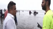 India News | Gujarat Home Minister Harsh Sanghavi Joins Beach Cleanup in Surat