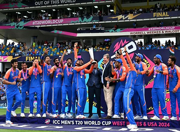 Sports News | India Outclasses South Africa: Sports Fraternity Extends Wishes to Men in Blue After T20 WC Triumph