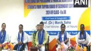 India News | Tripura CM Attends Blood Donation Camp, Awards Financial Assistance to Meritorious Students