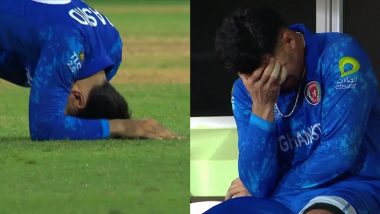 Emotional Afghanistan Players in Tears After They Create History to Qualify for Semi-Final of T20 World Cup 2024 With Win Over Bangladesh