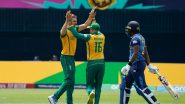 South Africa Defeat Sri Lanka By Six Wickets in ICC T20 World Cup 2024: Anrich Nortje Leads Charge As SA Secure Comprehensive Victory Over SL in Group D Encounter