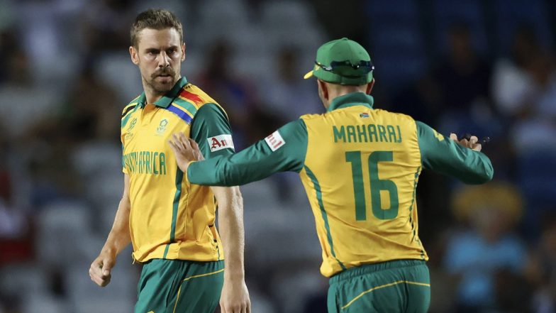 Anrich Nortje Completes 50 Wickets in T20Is, Achieves Feat During SA vs AFG ICC T20 World Cup 2024 Semi-Final