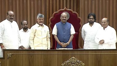 Chintakayala Ayyanna Patrudu as AP Assembly Speaker: Senior TDP leader Unanimously Elected Speaker of Andhra Pradesh Legislative Assembly