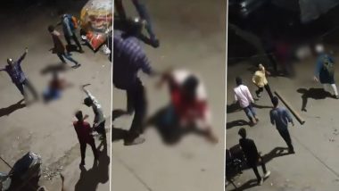 Murder Caught on Camera in Hyderabad: Man Chased, Thrashed and Stabbed to Death on Busy Road; Disturbing CCTV Video Surfaces