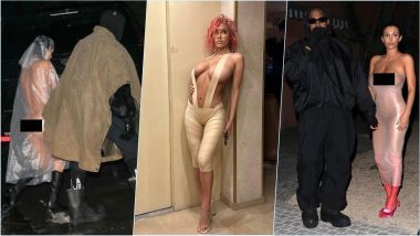 Bianca Censori Outfits: Kanye West Wife's Naked, No-Underwear, See-Through, and Barely-There Tape Dresses Worn in Public Make Little to No Sense!