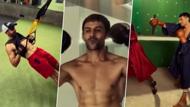 Chandu Champion: From Strength Training, Boxing to Swimming, Kartik Aaryan Offers Glimpse of the Rigorous Workout Regimen He Underwent for 18 Months (Watch Video)