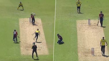 Chris Wood Shows Sportsmanship, Decides Not To Run Out Non-Striker As He Falls Down After Being Hit by Ball During Kent vs Hampshire Vitality Blast 2024 Match (Watch Video)