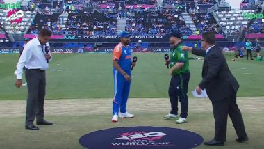 Confusion at Toss As Match Referee David Boon Mistakenly Points at Paul Stirling After Rohit Sharma Wins Toss Ahead of IND vs IRE ICC T20 World Cup 2024 Match (Watch Video)