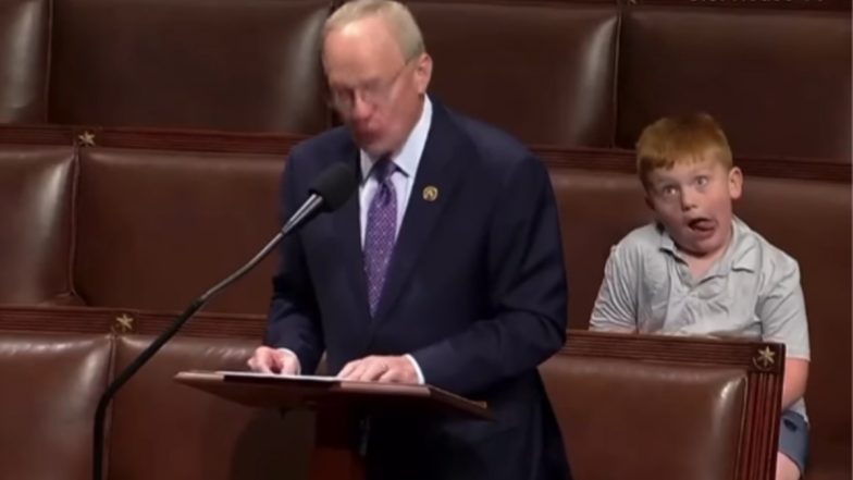 US Congressman John Rose’s 6-Year-Old Son, Guy, Steals the Spotlight During His Speech Against Former President Donald Trump’s Recent Criminal Charges (Watch Video)