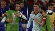 Khvicha Kvaratskhelia Shows Respect to Idol Cristiano Ronaldo Before Celebrating Georgia&rsquo;s 2&ndash;0 Win Over Portugal in UEFA Euro 2024 (Watch Video)