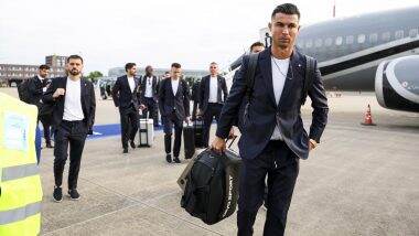 Cristiano Ronaldo and Other Portugal Players Arrive in Germany Ahead of UEFA Euro 2024 (Watch Pics and Video)