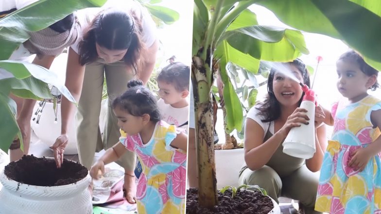 Debina Bonnerjee and Her Daughters Celebrate World Environment Day 2024; Actress Shares Heartwarming Video Showcasing Their Love for Nature – WATCH