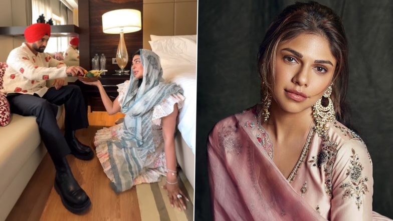 Did Diljit Dosanjh and Neeru Bajwa Take a Playful Dig at Sharmin Segal’s ‘Ek Baar Dekh Lijiye’ Dialogue From Heeramandi in This Recreated Version? (Watch Video)