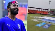 Guyana Weather Update: Dinesh Karthik Shares Visuals of Providence Stadium Under Covers As Rain Lashes City Ahead of India vs England T20 World Cup 2024 Semi-Final (Watch Video)
