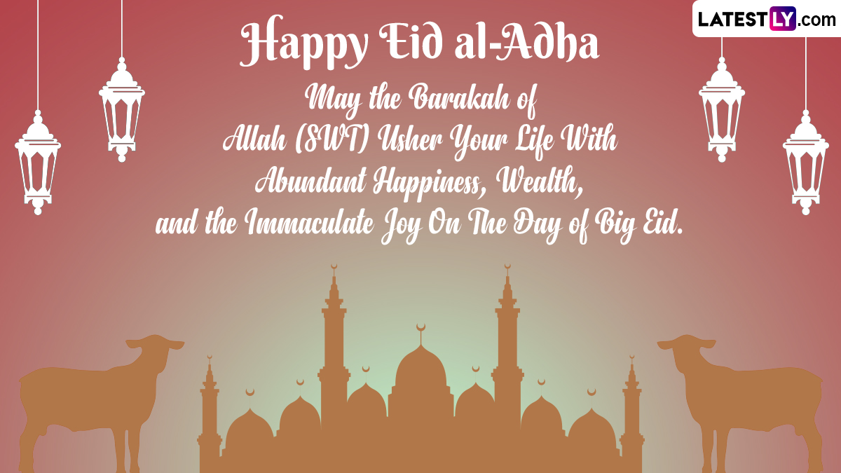 Eid Mubarak 2024 Images And Eid Ul Adha Messages Share Bakrid Greetings Eid Al Adha Wallpapers 2823