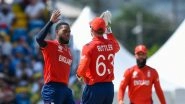 England vs West Indies Free Live Streaming Online, ICC Men&rsquo;s T20 World Cup 2024 Super 8: How To Watch ENG vs WI Cricket Match Live Telecast on TV?