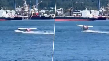 Canada: Float Plane Collides With Boat in Vancouver's Coal Harbour, Several Injured; Viral Video of Seaplane Crashing Surfaces