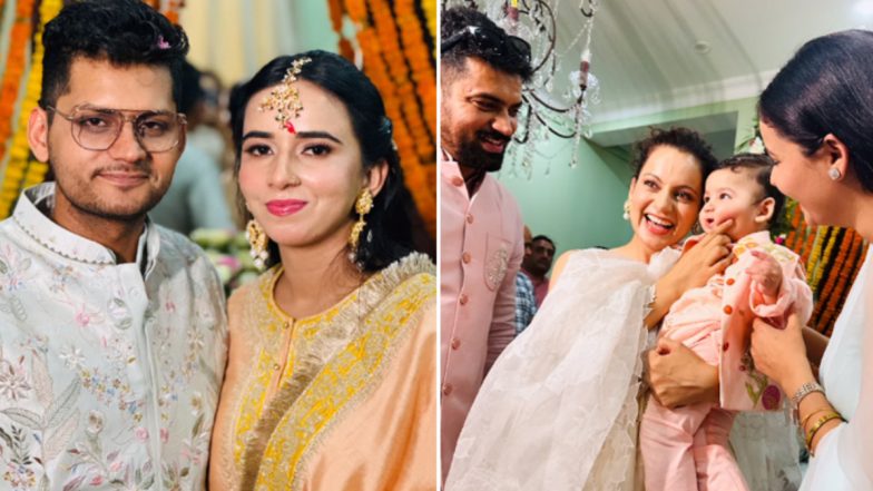 Kangana Ranaut's Brother Varun Ranaut Gets Engaged; Mandi MP Shares Glimpses From Engagement Ceremony (View Pics)