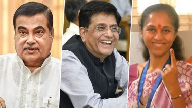 Maharashtra Lok Sabha Elections Results 2024: Nitin Gadkari, Piyush Goyal, Supriya Sule Leading; Shiv Sena Ahead in Six Seats