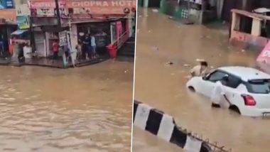 Monsoon 2024: Rain Lashes Several Parts of Bihar, Karnataka, Madhya Pradesh, Kerala and Telangana; Waterlogging Reported in Guwahati (Watch Videos)