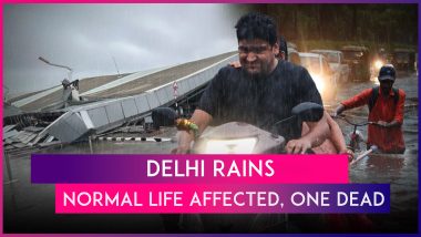 Delhi Rains: Heavy Rainfall Cripples Normal Life, One Killed After Portion of Roof Collapses at IGI Airport’s T 1