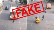 Hyderabad: Video Showing Youngster Lying in Front of TGSRTC Bus on Busy Road To Make Reel and Escaping Unharmed Goes Viral; Here's a Fact Check