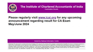 ICAI CA May Result 2024: Chartered Accountancy’s Intermediate and Final Exam Results To Be Declared Soon at icai.org, Know Steps To Download