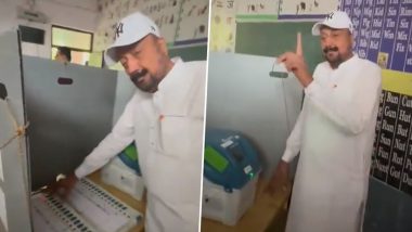 Ferozepur Lok Sabha Election 2024: BSP Candidate Surinder Kamboj Shows EVM While Casting His Vote, Viral Video Surfaces