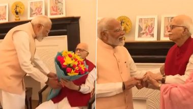 PM Narendra Modi Meets BJP Veterans LK Advani, Murli Manohar Joshi Before Staking Claim As Prime Minister (Watch Videos)