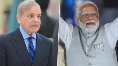 Pakistan PM Shehbaz Sharif Sends ‘Felicitations’ to Prime Minister Narendra Modi After Taking Oath for Third Consecutive Time; Nawaz Sharif Says Let’s Replace Hate With Hope