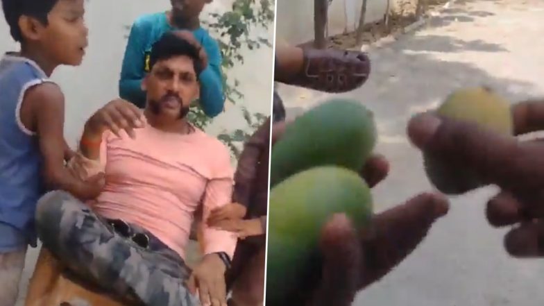 Uttar Pradesh: Cop Gets Head and Body Massage From Kids Inside Police Station Premises in Mirzapur, Suspended After Video Goes Viral