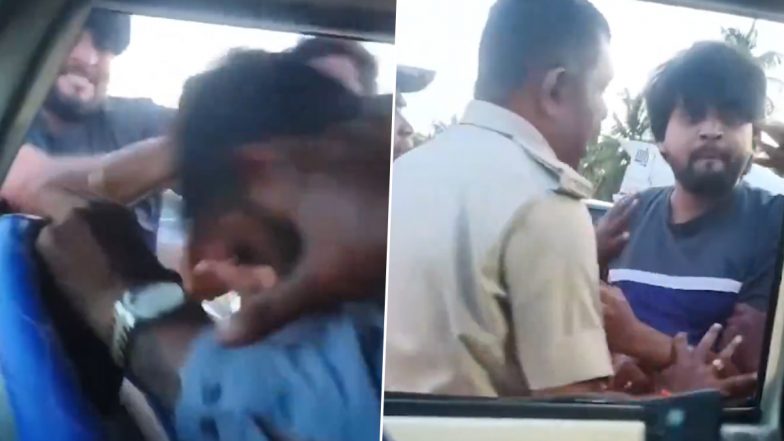 Bengaluru: Ambulance Driver, Transporting Critically Ill Five-Month-Old Baby, Thrashed by Drunk Bikers in Police Presence (Watch Video)