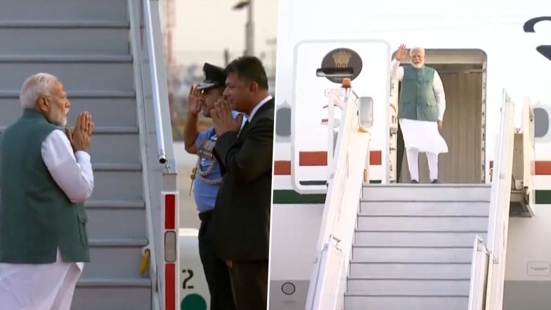 G7 Summit 2024: PM Narendra Modi Departs for Italy, First Foreign Trip of Third Term (Watch Video)