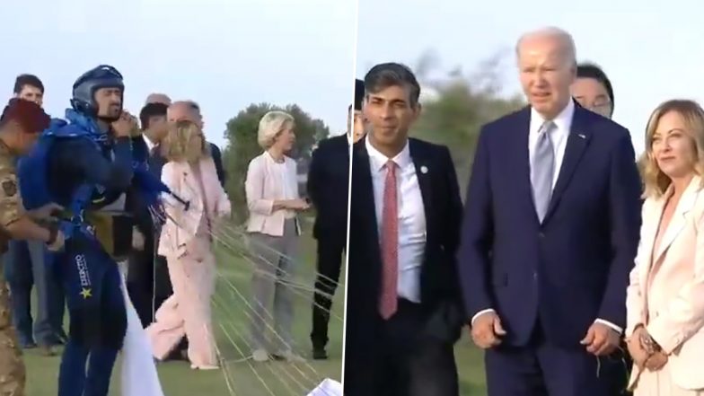 Joe Biden Wanders Off At G7 Summit, Brought Back to Group by Italian PM Giorgia Meloni; Video Surfaces