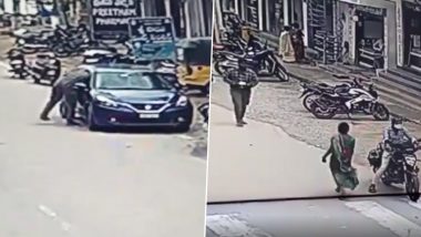 Theft Caught on Camera in Telangana: Thieves Break Car Window, Steal Rs 3 Lakh; Video of Crime Surfaces