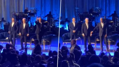 Barack Obama Assists ‘Confused’ Joe Biden Off Stage As US President Appears to Freeze at Los Angeles Fundraiser, Video Surfaces