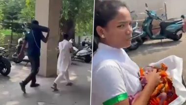 Andhra Pradesh: Father Carries Oxygen Cylinder for Premature Baby at KGH Hospital in Visakhapatnam, Video Goes Viral