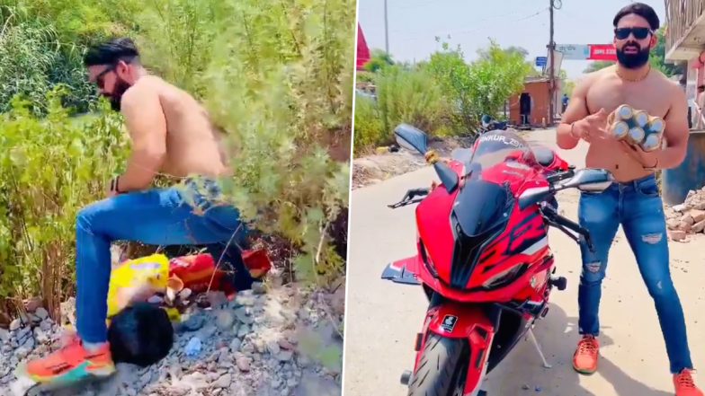 Uttarakhand: Social Media Influencer Ankur Chaudhary Distributes Beer in Haridwar’s ‘Dry Area’ for Likes and Comments, Apologises After Viral Video Draws Attention of Police